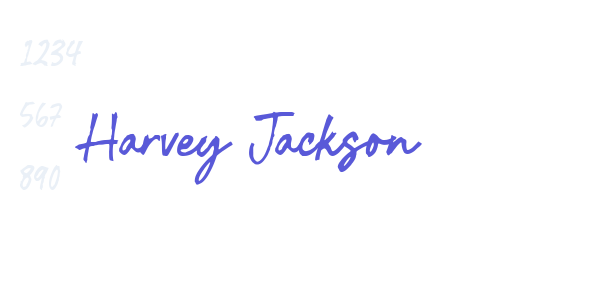 Harvey Jackson font free