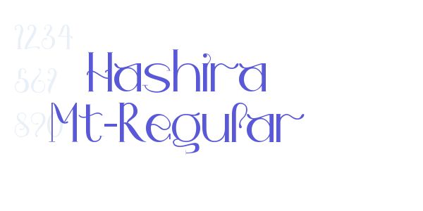 Hashira Mt-Regular font