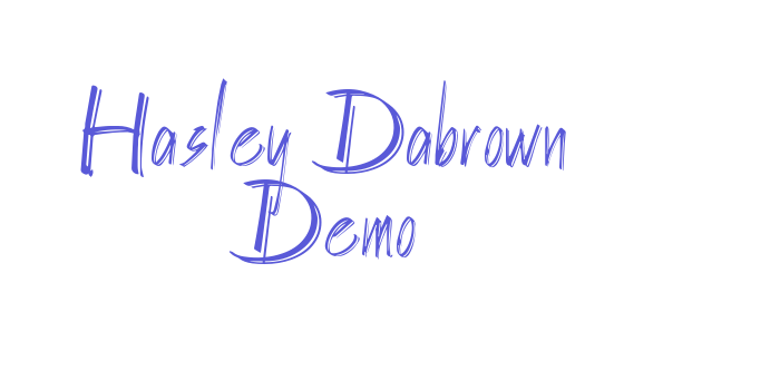 Hasley Dabrown Demo Font Download