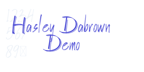 Hasley Dabrown Demo-font-download