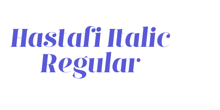 Hastafi Italic Regular Font Download