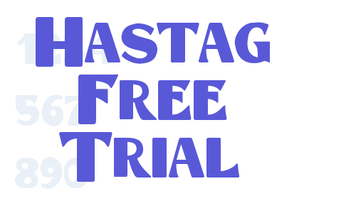 Hastag Free Trial Font Download