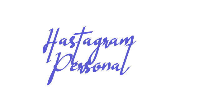 Hastagram Personal Font Download