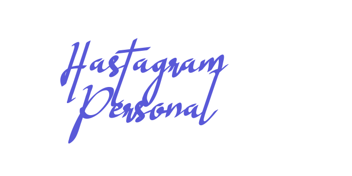 Hastagram Personal Font