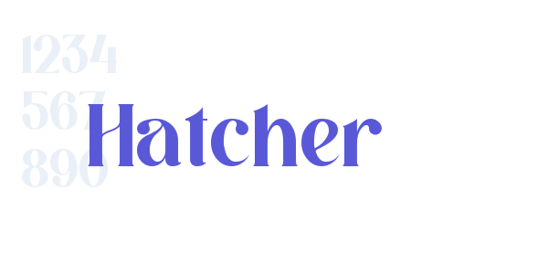 Hatcher font free