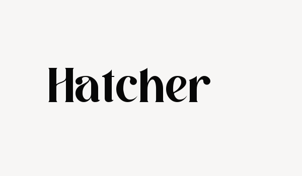 Hatcher Font