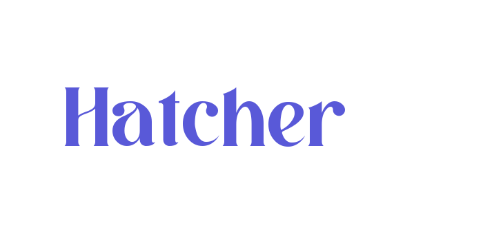 Hatcher Font