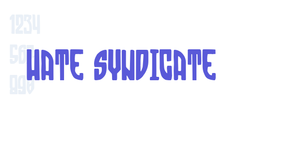 Hate Syndicate font free