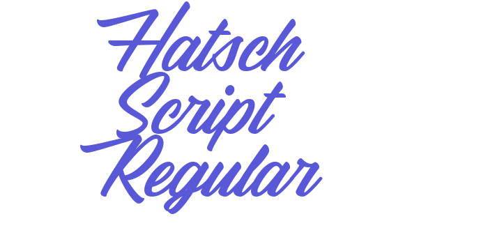 Hatsch Script Regular Font