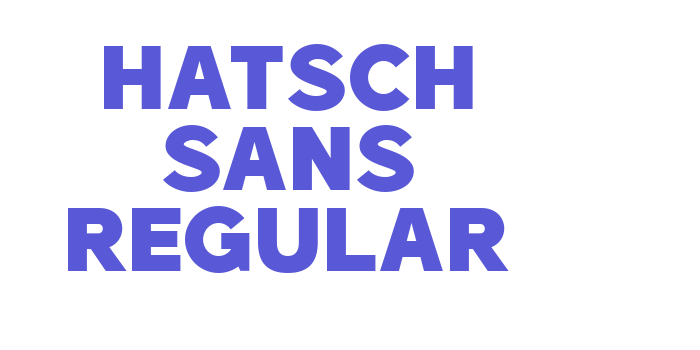 Hatsch sans Regular Font Download