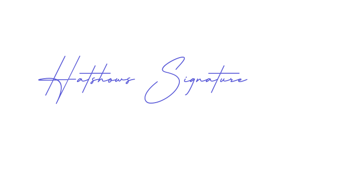 Hatshows Signature Font Download