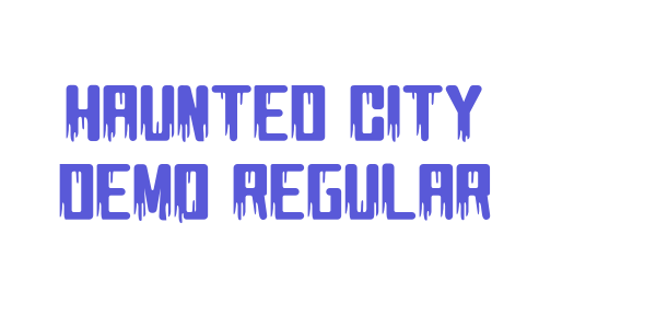 Haunted City DEMO Regular font free