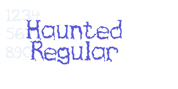 Haunted Regular font free