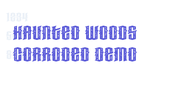 Haunted Woods Corroded Demo font free