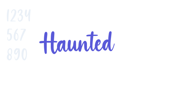 Haunted font free