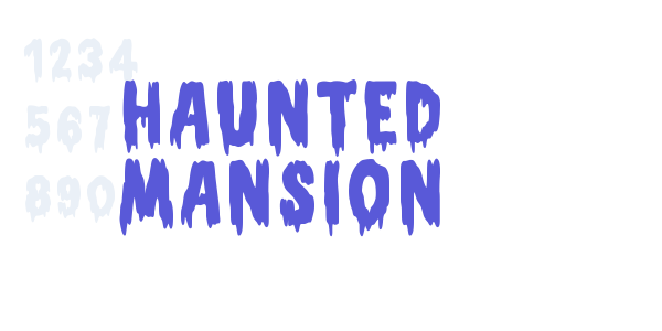 Haunted mansion font free