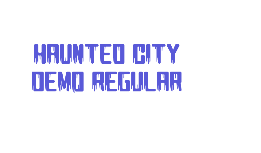 Haunted City DEMO Regular Font Download