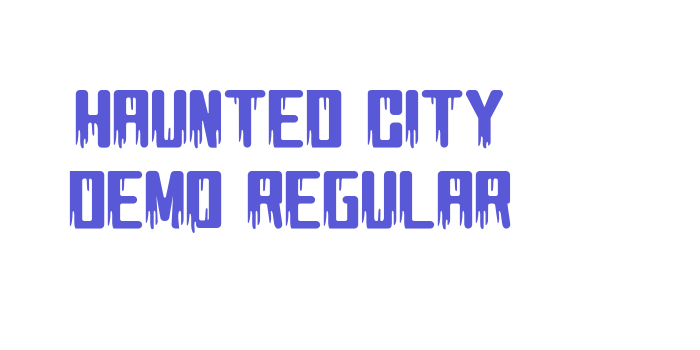 Haunted City DEMO Regular Font Download