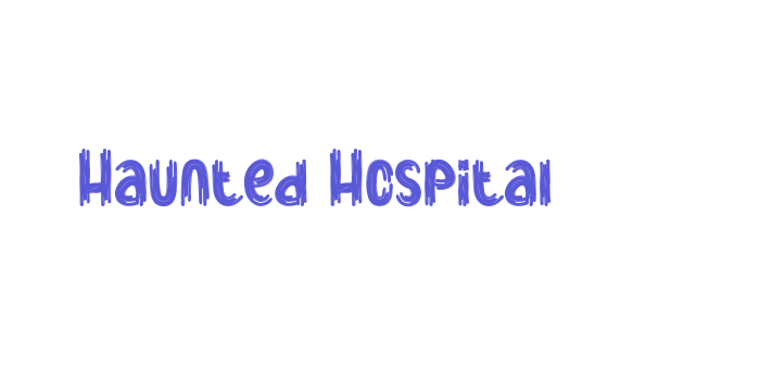 Haunted Hospital Font Download