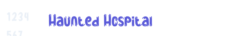 Haunted Hospital font