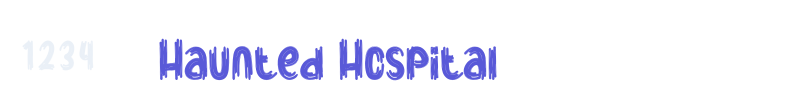 Haunted Hospital font