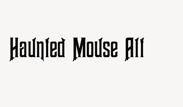 Haunted Mouse Alt Font