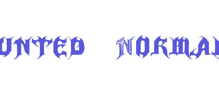 Haunted-Normal Font Download