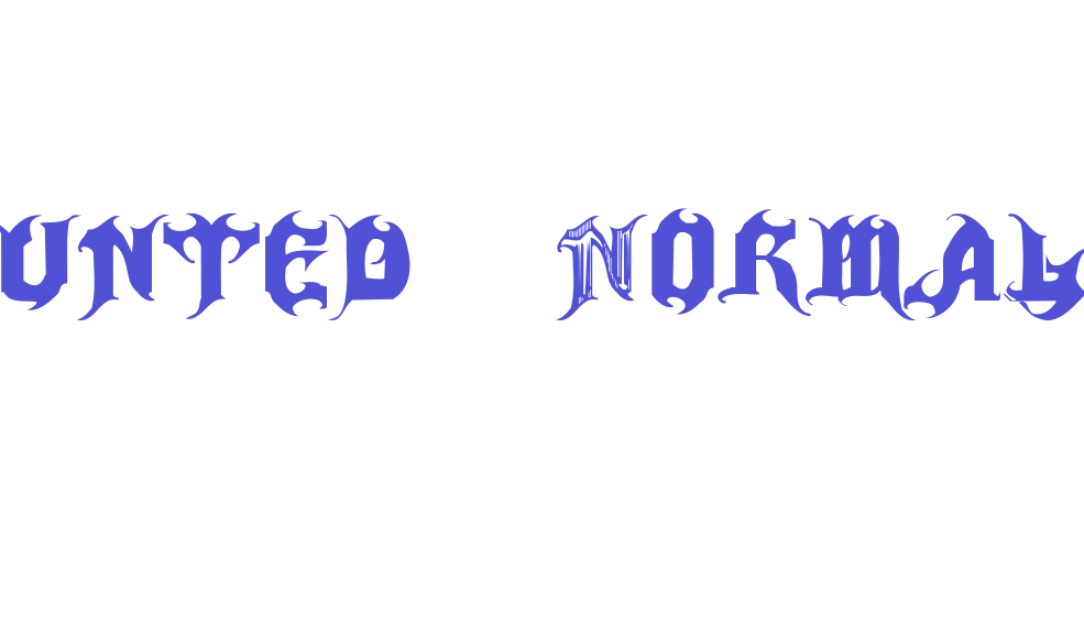 Haunted-Normal-font-download