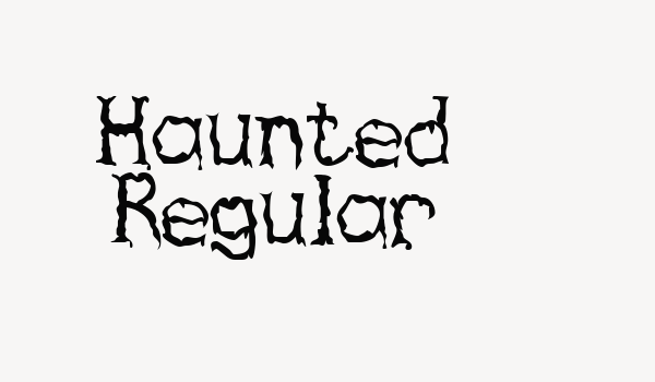 Haunted Regular Font