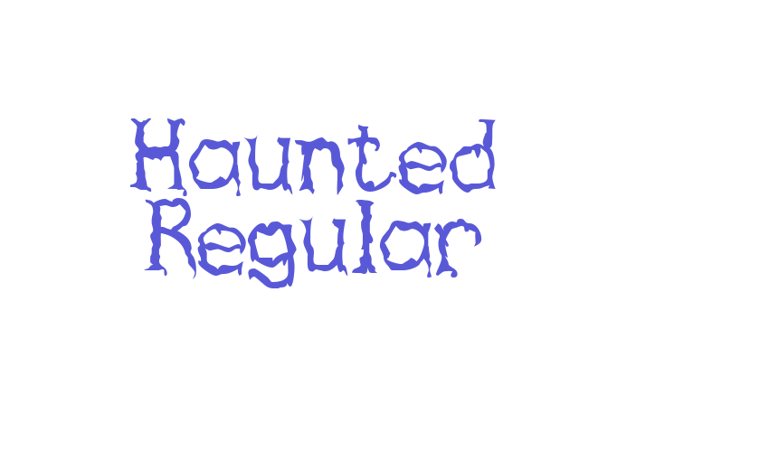 Haunted Regular Font Download