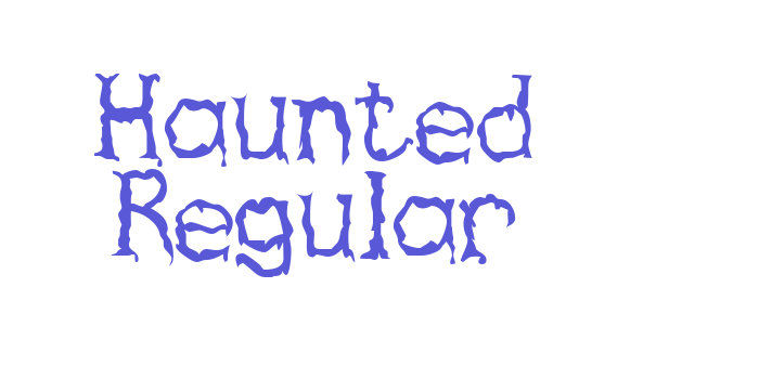 Haunted Regular Font