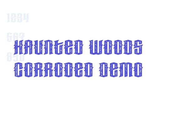 Haunted Woods Corroded Demo Font Download