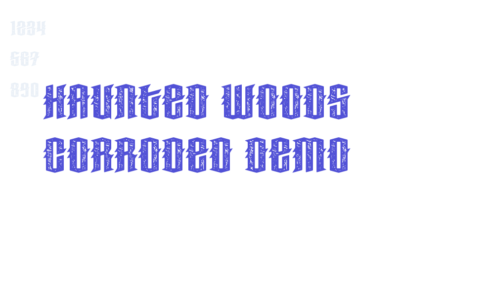 Haunted Woods Corroded Demo-font-download