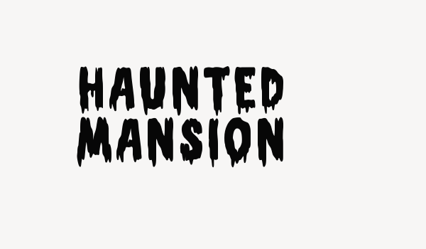 Haunted mansion Font