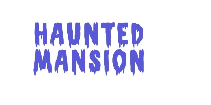 Haunted mansion Font