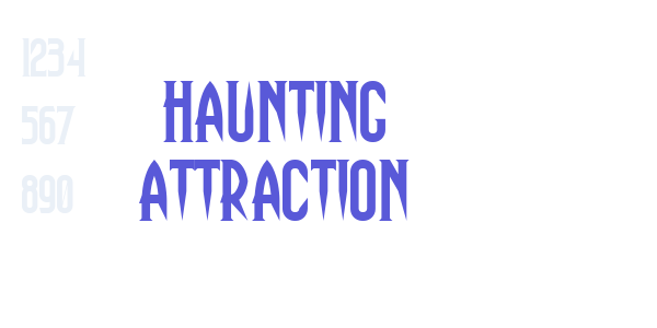 Haunting Attraction font free