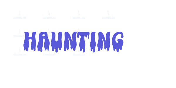 Haunting font free