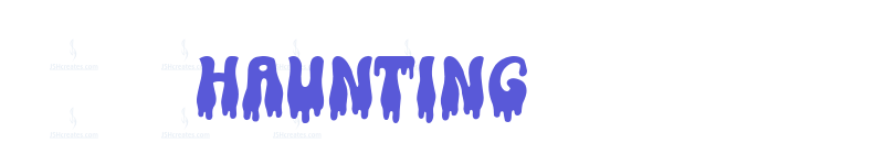 Haunting-related font