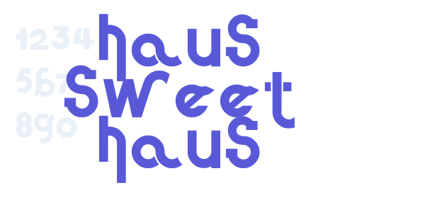 Haus Sweet Haus font free