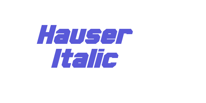 Hauser Italic Font Download