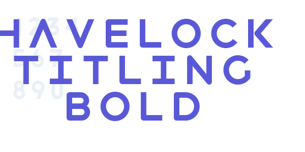 Havelock Titling Bold font free