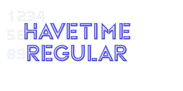 Havetime Regular font free