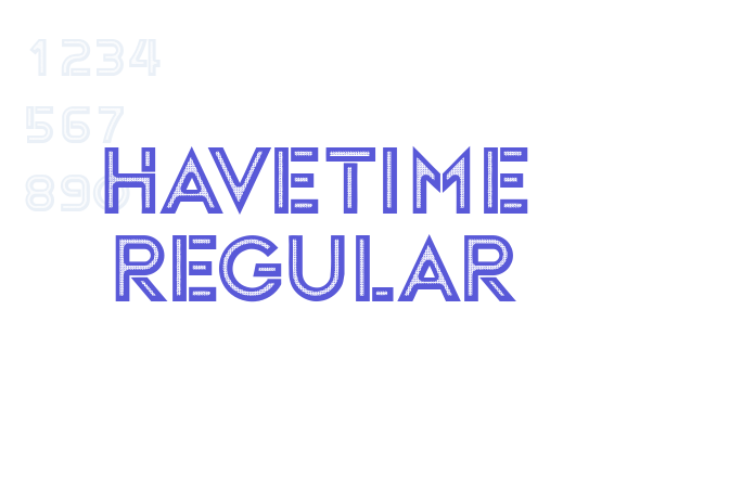 Havetime Regular font free