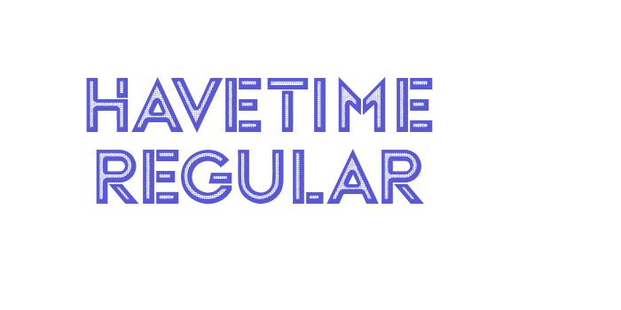 Havetime Regular Font Download