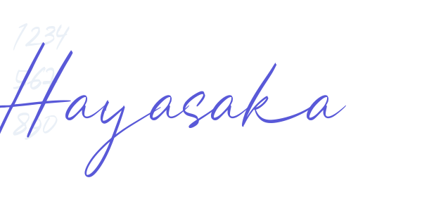 Hayasaka font