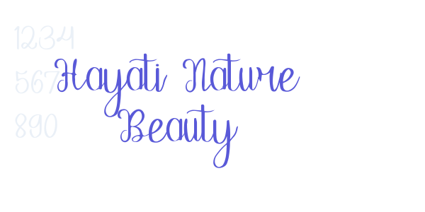 Hayati Nature Beauty font free