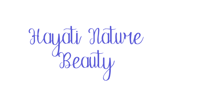 Hayati Nature Beauty Font Download