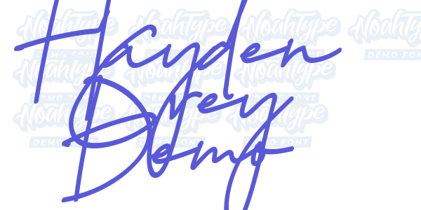 Hayden Grey Demo font free