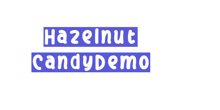 Hazelnut CandyDemo Font Download