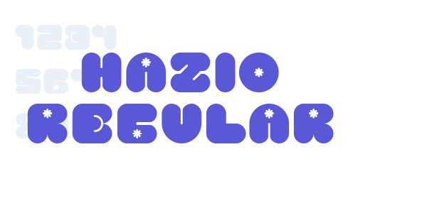 Hazio Regular font free